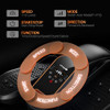 UMAY UNDER DESK ELLIPTICAL MACHINE ELLIPSE LEG EXERCISER U5-1 - BLACK/ORANGE