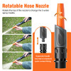 GREENER 100FT Tools Hybrid Garden Hose - Orange/Gray