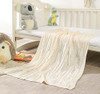 AORMENZY CABLE KNIT THROW BLANKETS 30 X 40 INCHES, Light Weight Blanket - CREAM New