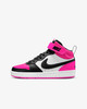 NIKE COURT BOROUGH MID - SIZE: YOUTH 7Y - WHITE/FIERCE PINK/BLACK NIKE COURT BOROUGH MID - SIZE: YOUTH 7Y - WHITE/FIERCE PINK/BLACK