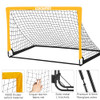 ECHOSAMEN KIDS SOCCER GOALS FOR BACKYARD, 2 OF 6 X 4 FT SOCCER GOAL - YELLOW