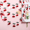 Jexine 3 Pieces Cherry Garland Decor Summer Cherries Party Decoration BW009 New