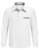 Arshiner Boy's Long Sleeve Plaid Trim Polo School Shirt Pocket 4-12 Years WHT New