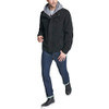 LEVI'S MEN'S WASHED COTTON HOODED MILITARY JACKET MEN XL BLACK New LEVI'S MEN'S WASHED COTTON HOODED MILITARY JACKET MEN XL BLACK New