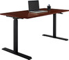 Realspace Magellan Pneumatic Height-Adjustable Standing Desk 60"W 102866 Cherry