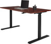 Realspace Magellan Pneumatic Height-Adjustable Standing Desk 60"W 102866 Cherry