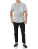 AEM20109SS22 AMAZON ESSENTIALS MEN'S SHORT-SLEEVE POPLIN SHIRT NAVY PLAID M New