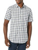 AEM20109SS22 AMAZON ESSENTIALS MEN'S SHORT-SLEEVE POPLIN SHIRT NAVY PLAID M New