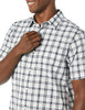 AEM20109SS22 AMAZON ESSENTIALS MEN'S SHORT-SLEEVE POPLIN SHIRT NAVY PLAID M New