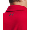 12902140 UNDER ARMOUR MEN'S TECH GOLF POLO RED/GRAPHITE/GRAY M New