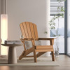 Nevilywood Folding Adirondack Chair B089-MW-FD-TEAK - Weather Resistant
