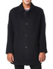COLE HAAN MEN'S CASHMERE BLEND CLASSIC COAT SHIRT COLLAR SIZE:MEN L DARK NAVY New