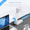 BESTEK UNIVERSAL TRAVEL ADAPTER 220V 110V VOLTAGE 6A 4-PORT USB ADAPTER - WHITE