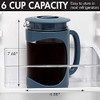 Primula Burke Deluxe Cold Brew Iced Coffee Maker, 1.6 QT/ 6 Cups PBPBL-5101