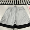 JUMPSTART BASKETBALL SHORT SILVER AND BLACK WHITE STRIPES - L - SILVER/BLACK New