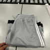 JUMPSTART BASKETBALL SHORT SILVER AND BLACK WHITE STRIPES - L - SILVER/BLACK New