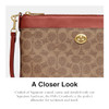 COACH LADIES TAN RUST COATED CANVAS CROSSBODY BAG ONE SIZE - TAN RUST