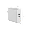 AMAZON BASICS 36W TWO-PORT USB-C WALL CHARGER PHONES POWER DELIVERY - WHITE AMAZON BASICS 36W TWO-PORT USB-C WALL CHARGER PHONES POWER DELIVERY - WHITE
