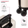 SwissGear 8020 Eclipse Hardside Expandable Luggage with Spinner Wheels - Cream New