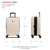 SwissGear 8020 Eclipse Hardside Expandable Luggage with Spinner Wheels - Cream New