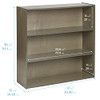 ECR4KIDS STREAMLINE 3-SHELF STORAGE CABINET 36IN KID'S BOOKSHELF GREY WASH
