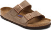 BIRKENSTOCK UNISEX ARIZONA SOFT SANDALS - SIZE: MEN 8 WOMEN 10 - TOBACCO BROWN New
