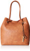 CALVIN KLEIN GABRIANNA BUBBLE LAMB NORTH/SOUTH KEY ITEM TOTE H7GBZ7FQ - CARAMEL New