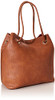 CALVIN KLEIN GABRIANNA BUBBLE LAMB NORTH/SOUTH KEY ITEM TOTE H7GBZ7FQ - CARAMEL New