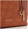 CALVIN KLEIN GABRIANNA BUBBLE LAMB NORTH/SOUTH KEY ITEM TOTE H7GBZ7FQ - CARAMEL New