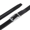 CARLO FELLINI GENUINE LEATHER RATCHET MEN ONE SIZE ADJUSTABLE - SILVER/BLACK CARLO FELLINI GENUINE LEATHER RATCHET MEN ONE SIZE ADJUSTABLE - SILVER/BLACK