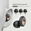 VOSAF EAR PLUGS FOR SLEEPING NOISE CANCELLING, SOFT SILICONE EARPLUGS - BLACK