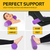 ALLSETT HEALTH CERVICAL NECK ROLL MEMORY FOAM PILLOW | ASHO816PB - PURPLE