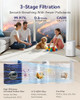 Tailulu Air Purifiers AP100 for Home Large Room Up to 1500 Feet - White
