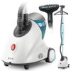 SALAV STANDING GARMENT STEAMER WITH ROLL WHEELS EASY MOVEMENT 1.8L - WHITE