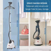 SALAV STANDING GARMENT STEAMER WITH ROLL WHEELS EASY MOVEMENT 1.8L - WHITE