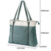 BAG WIZARD WOMEN'S WORK BAG LAPTOP COMPARTMENT ZIPPER POCKET TEACHER TOTE GREEN