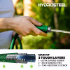 HYRDOSTEEL HEAVY DUTY ULTRA PERFORMANCE STEEL GARDEN HOSE SIZE 50FT - GREEN