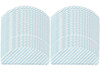 ELECTROPAN 50PCS REPLACEMENT DEEBOT T8 WASHABLE REUSABLE MOP PADS