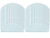 ELECTROPAN 50PCS REPLACEMENT DEEBOT T8 WASHABLE REUSABLE MOP PADS