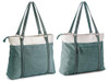 BAG WIZARD WOMEN'S WORK BAG WITH LAPTOP COMPARTMENT ZIPPER - DARK GRAY