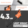 MIXUN CORDLESS LEAF BLOWER 580CFM/160MPH ELECTRIC BLOWER 2 X 4.0AH - ORANGE