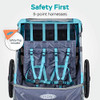INSTEP SYNC AND TAKE 2 Double SeatBIKE TRAILER FOR KIDS 12-QE127 - LIGHT BLUE