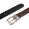 GIORGIO BRUTINI CASUAL REVERSIBLE LEATHER BELT - SIZE M - BLACK/BROWN REVERSIBLE New