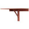 LEISURE SEASON WALL MOUNTED DROP LEAF TABLE BROWN -CEDAR WOOD