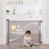 Regalo Extra Wide, Up to 50" Wide, Easy Install Locking, 1850-G-DS, Grey
