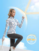 WOMEN'S SUN SHIRTS LONG SLEEVE ATHLETIC JACKETS UPF 50+TOP,THUMB HOLES - S New