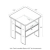 Furinno Andrey Set of 2 End Side Table Night Stand Bedside Table - Espresso