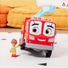 DISNEY JUNIOR FIREBUDS, BO & FLASH FIGURE & FIRE TRUCK SET WITH VROOMLINK - RED