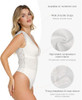 POPILUSH LACE BODY SUITS WOMEN TANK TOP THONG SHAPEWEAR TUMMY CONTROL - WHITE New