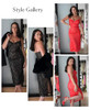 POPILUSH LACE COCKTAIL DRESSES WOMEN V NECK MIDI DRESS - M - BURGUNDY
